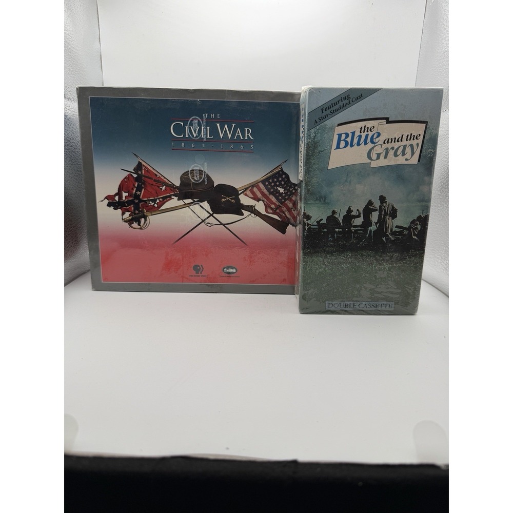 Ken Burns The Civil War 9 VHS Box Set + The Blue and the Gray VHS NEW SEALED